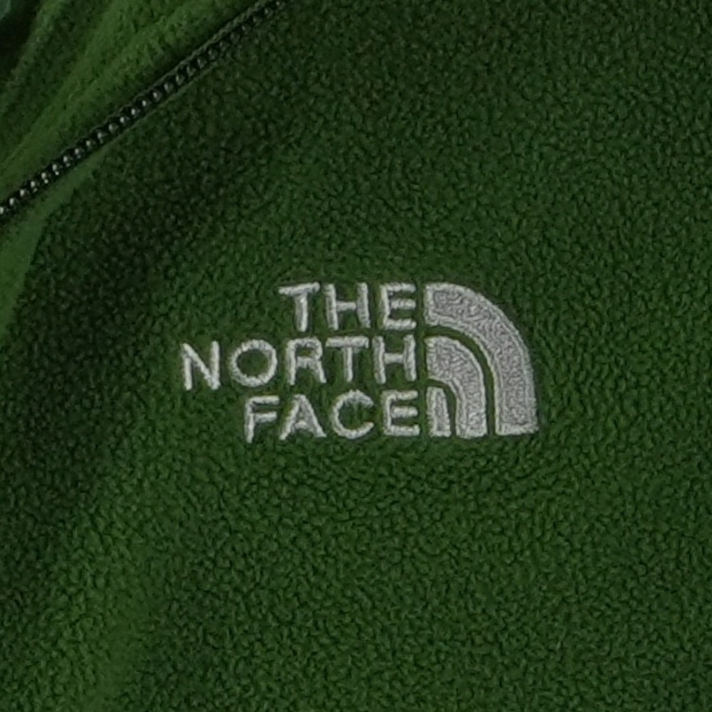 The North Face Fleece Boys Size Medium 10/12 Green TKA 100 Quarter Zip Outdoor - Picture 4 of 9